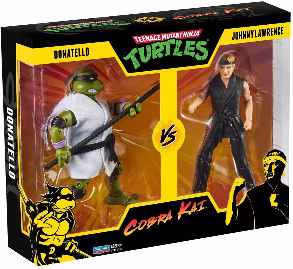 Teenage Mutant Ninja Turtles vs. Cobra Kai Donatello vs. Johnny Lawrence 2 Pack - fimurineforall.com