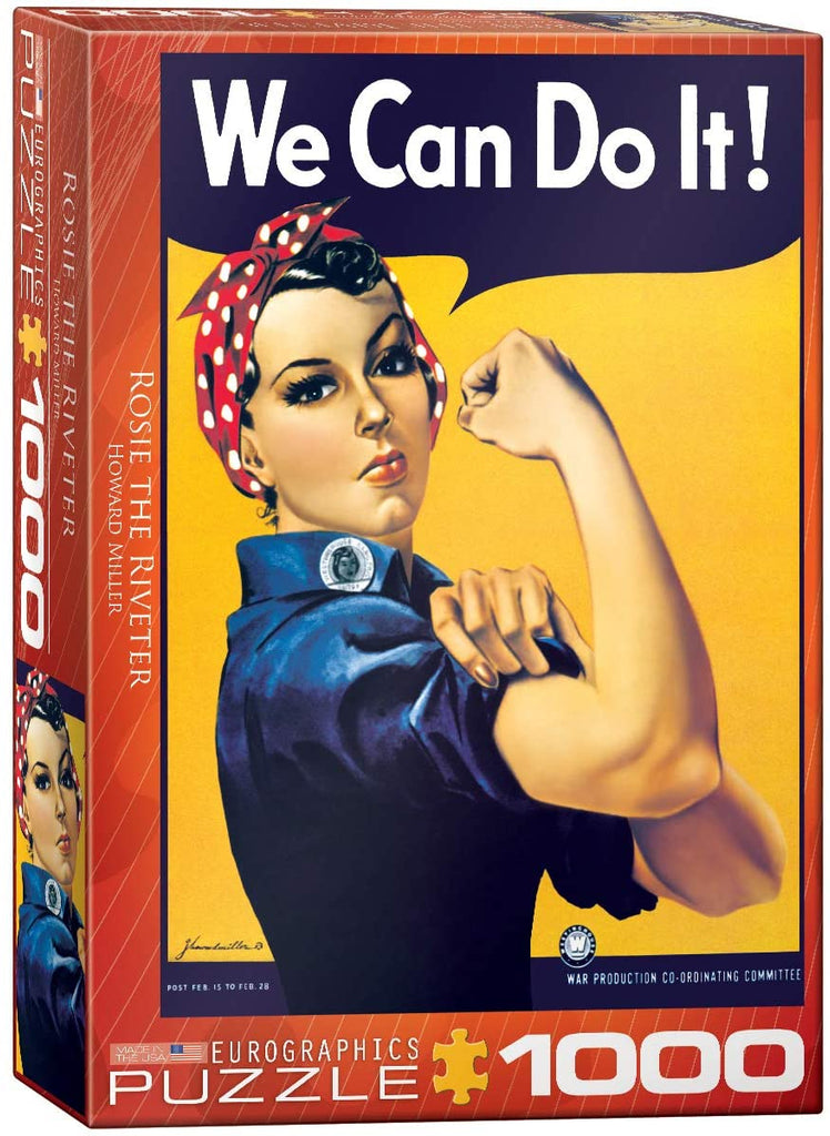 Puzzle 1000 Piece - Rosie The Riveter by Howard Miller Jigsaw Puzzle 6000-1292 - fimurineforall.com