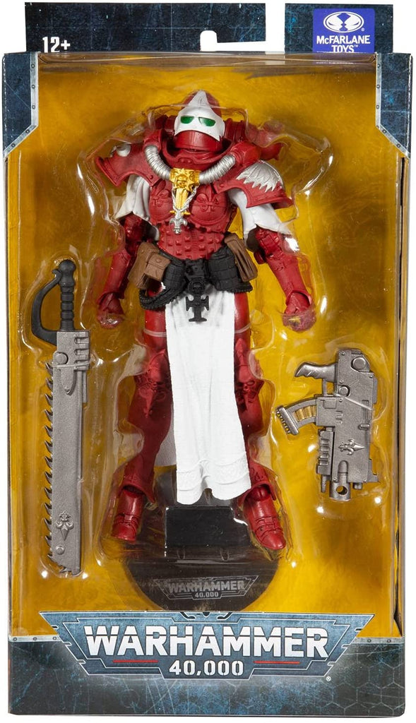 McFarlane Toys Warhammer 40,000 Adepta Sororitas Battle Sister (The Order of The Bloody Rose) 7" Action Figure - fimurineforall.com