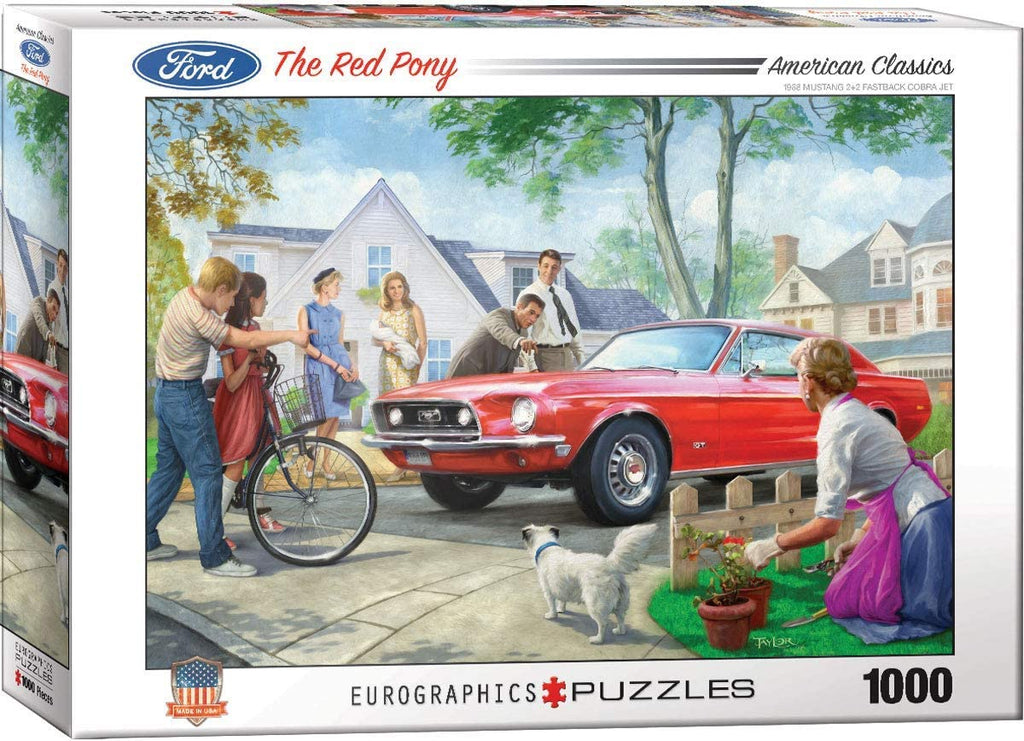 Puzzle 1000 Piece - The Red Pony by Nestor Taylor Jigsaw Puzzle - fimurineforall.com