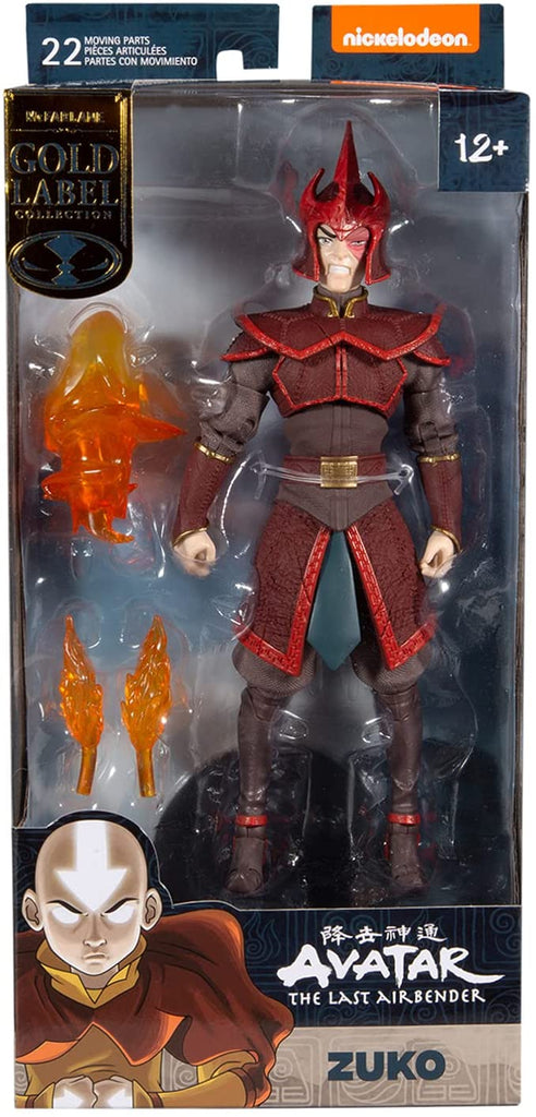 Avatar Prince Zuko Helmeted (Gold Label) 7 Inch Action Figure - fimurineforall.com
