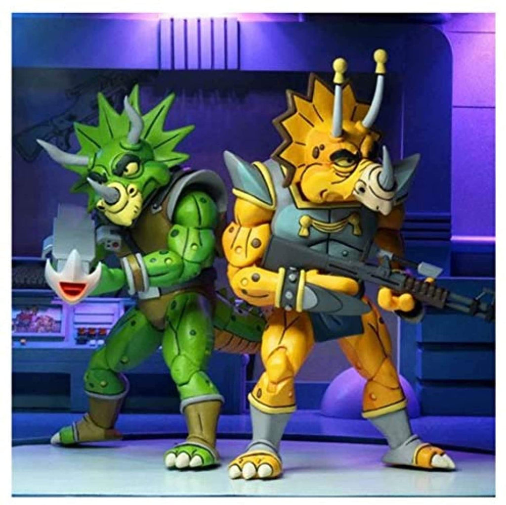 NECA Teenage Mutant Ninja Turtles Cartoon Zarax & Zork 7 Inch 2-Pack - fimurineforall.com