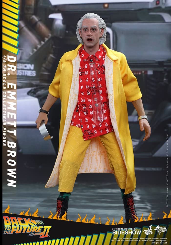 Back to the Future Part II Dr. Emmett Brown Christopher Lloyd 1/6 Scale Figure 902790 MMS 380 - fimurineforall.com