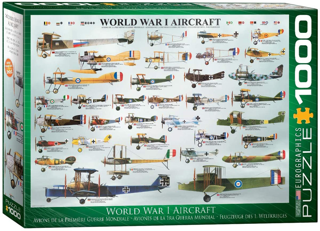 Puzzle 1000 Piece - World War I Aircraft Jigsaw Puzzle 6000-0087 - fimurineforall.com