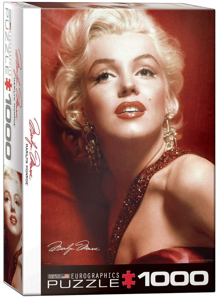 Puzzle 1000 Piece - Marilyn Monroe Red Portrait by Sam Shaw Jigsaw Puzzle 6000-0812 - fimurineforall.com