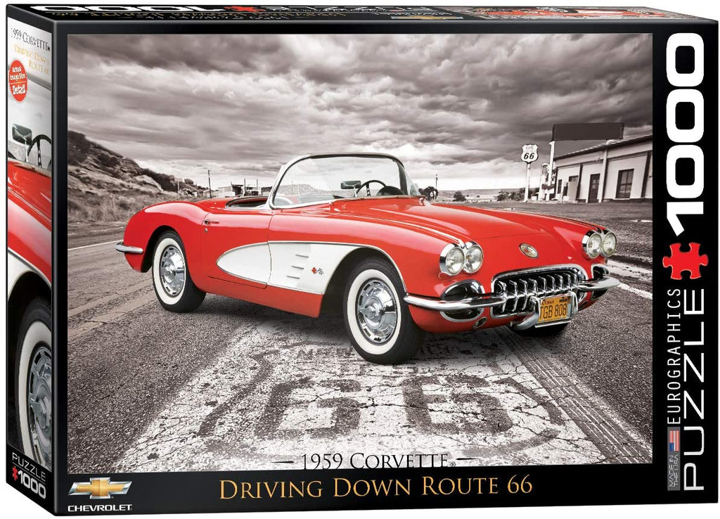 Puzzle 1000 Piece - 1959 Corvette Jigsaw Puzzle 6000-0665 - fimurineforall.com