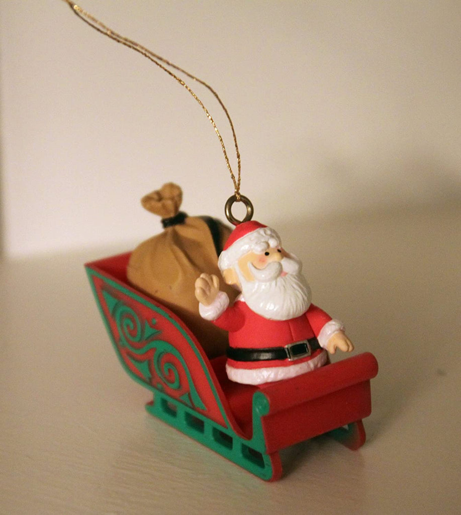 Rudolph the Red Nosed Reindeer Santa Sleigh Christmas Ornament - fimurineforall.com