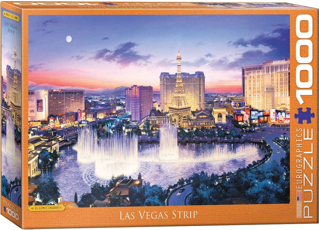 Puzzle 1000 Piece - Las Vegas Strip by Eugene Lushpin Jigsaw Puzzle 6000-5491 - fimurineforall.com