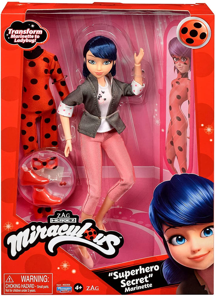 Miraculous Ladybug Superhero Secret Marinette with Ladybug Fashion Outfit - fimurineforall.com