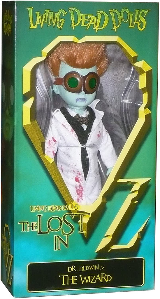 Living Dead Dolls Presents The Lost In OZ Exclusive Emerald City Variant - Dr. Dedwin as The Wizard Variant 10 Inch Doll - fimurineforall.com