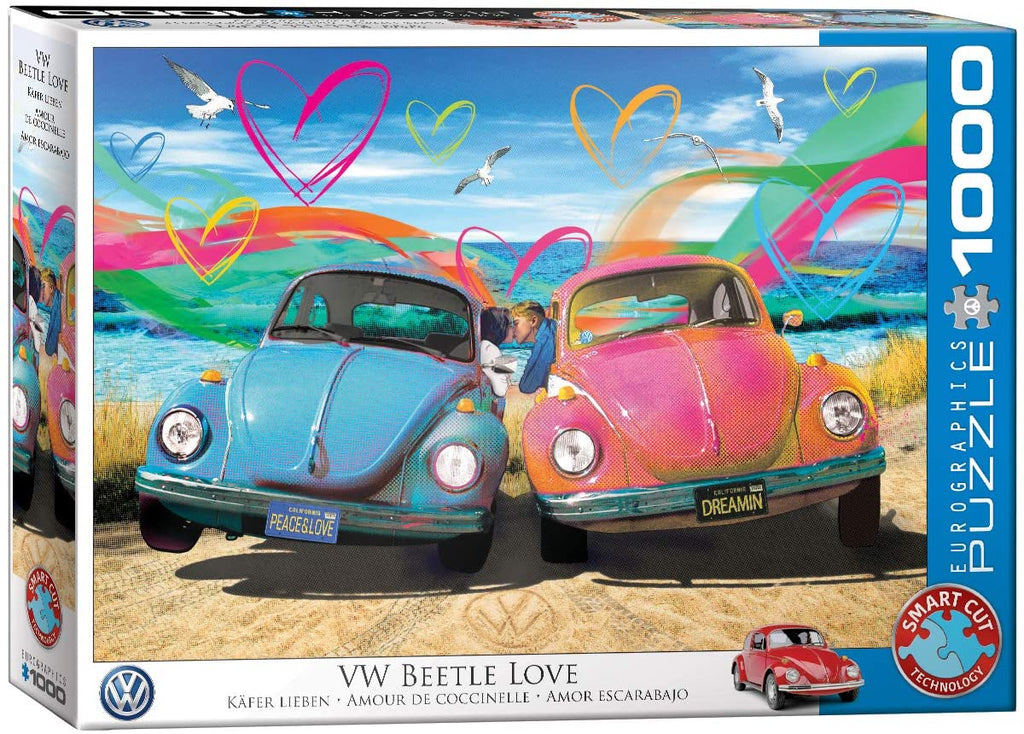 Puzzle 1000 Piece - VW Beetle Love Jigsaw Puzzle - fimurineforall.com
