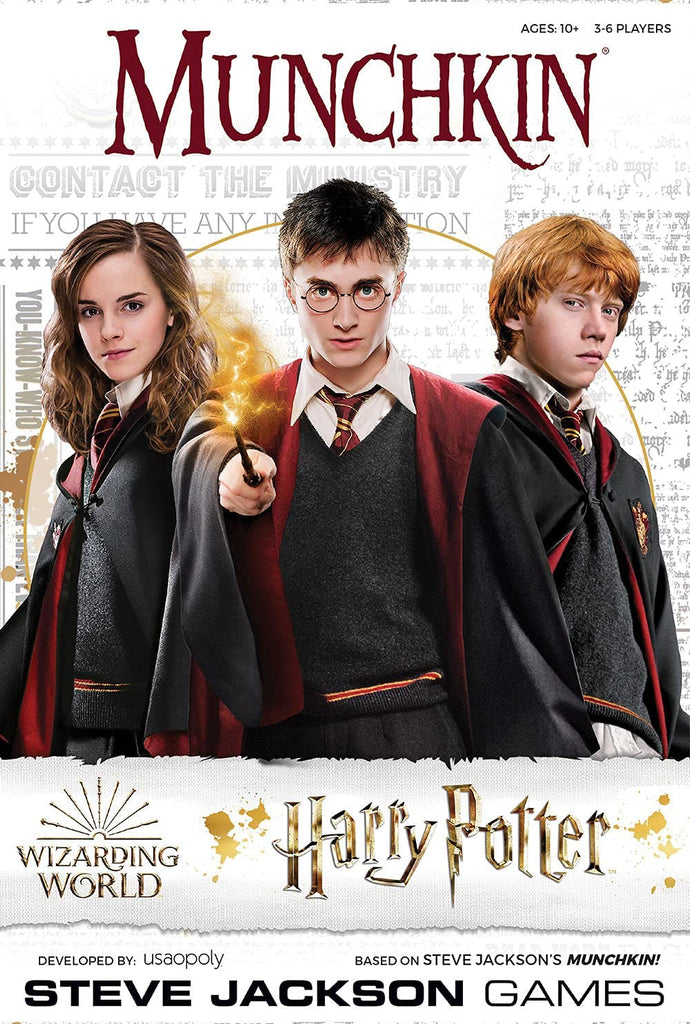 Munchkin Harry Potter Board Game | Officially Licensed Harry Potter Gift | Collectible Steve Jackson's Munchkin Game - fimurineforall.com