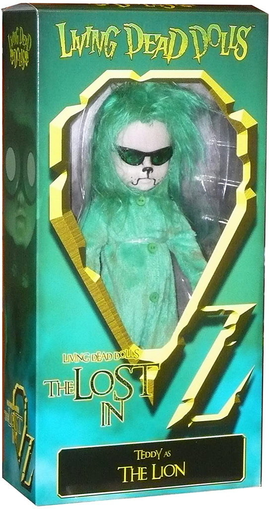 Living Dead Dolls Presents The Lost In OZ Exclusive Emerald City Variant - Teddy as The Lion 10 Inch Doll - fimurineforall.com