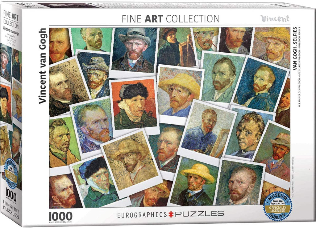 Puzzle 1000 Piece - Van Gogh Selfies by Vincent Van Gogh Jigsaw Puzzle - fimurineforall.com