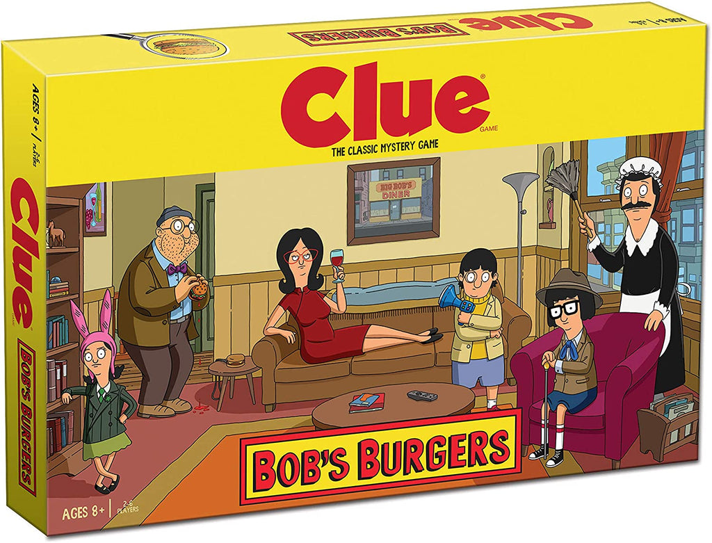 USAOPOLY Clue Bobs Burgers Board Game | Themed Bob Burgers TV Show Clue Game - fimurineforall.com