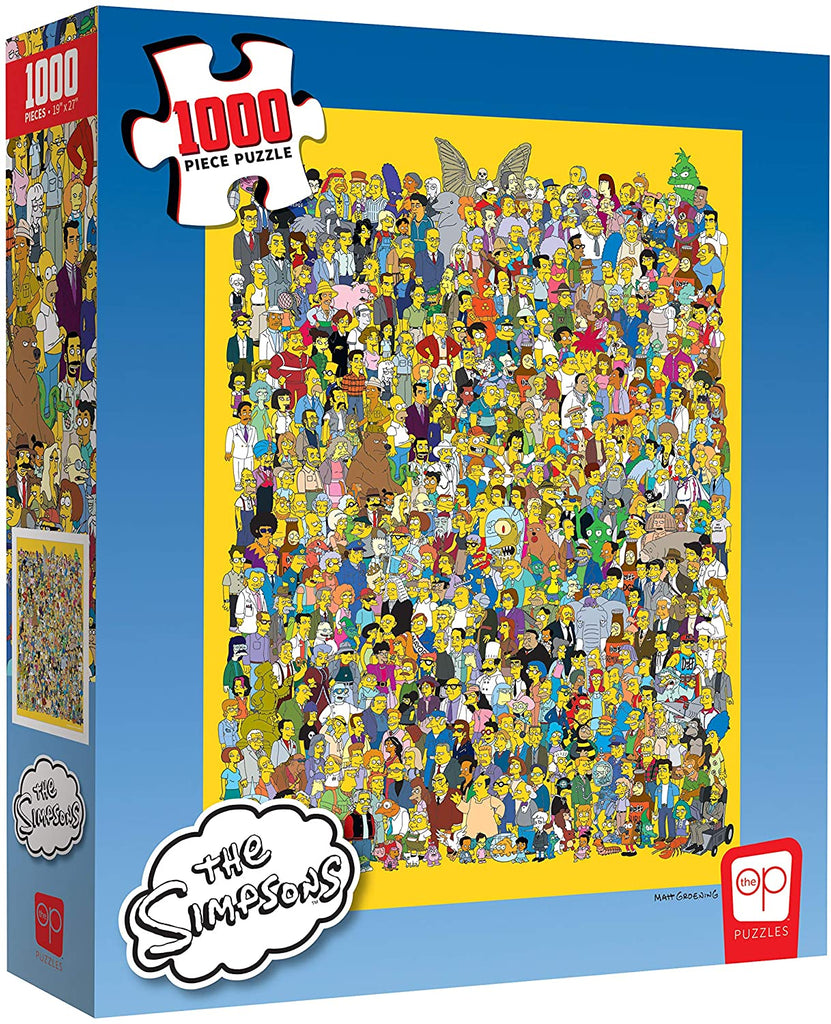 Puzzle 1000 Piece - The Simpsons Cast of Thousands Jigsaw Puzzle - fimurineforall.com