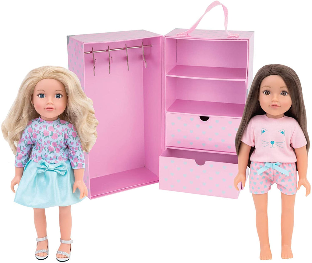 Designafriend Collection Bumper Wardrobe Set for 18 Inch doll - fimurineforall.com