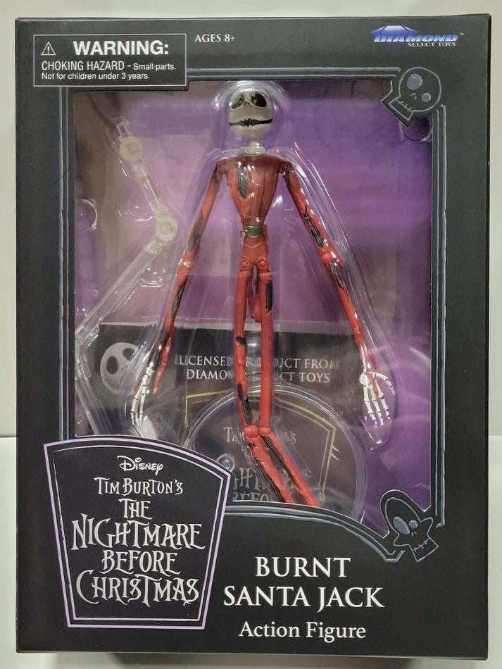 Nightmare Before Christmas Select Burnt Santa Jack 7 Inch Deluxe Action Figure Disney - fimurineforall.com