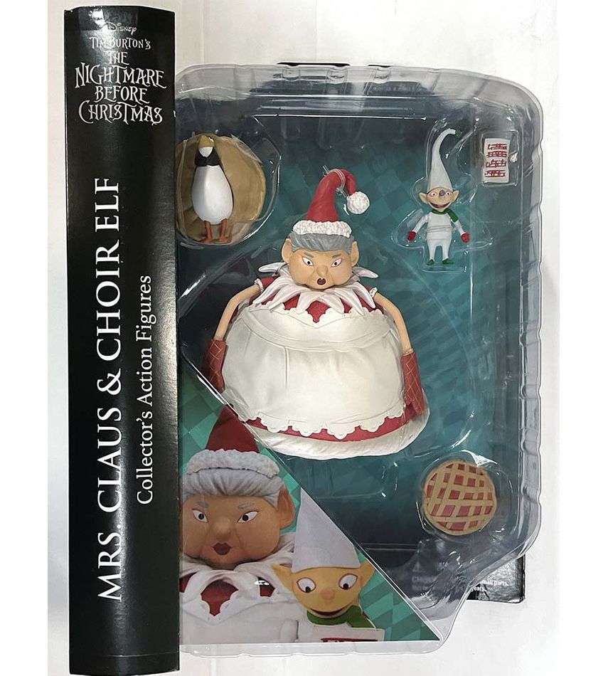 Nightmare Before Christmas Select Mrs. Claus and Choir Elf 7 Inch Action Figure 2-Pack - fimurineforall.com