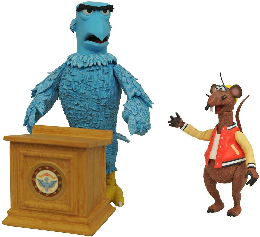 The Muppets Sam The Eagle and Rizzo The Rat Deluxe Figure Set - fimurineforall.com