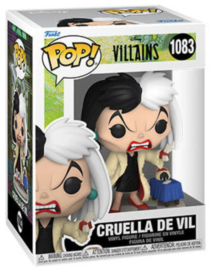 Pop Disney Villains 3.75 Inch Action Figure - Cruella de Vil #1083 - fimurineforall.com