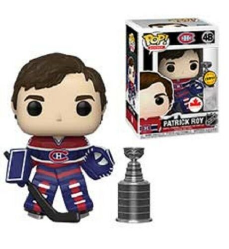 Funko Pop Sports NHL Hockey 3.75 Inch Action Figure - Patrick Roy Canadian Exclusive CHASE with Stanley Cup #48 - fimurineforall.com