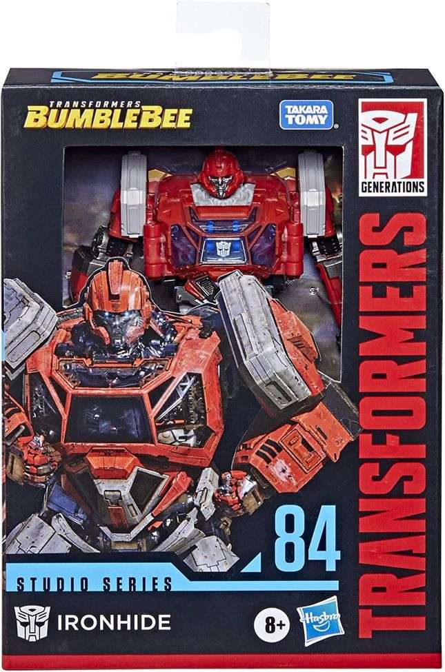 Transformers Studio Series 84 Deluxe Class Bumblebee Movie - Ironhide 4.5 Inch Action Figure - fimurineforall.com