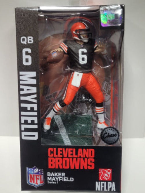 NFL Football Wave 1 Baker Mayfield Cleveland Browns 6 Inch Action Figure Chase Variant - fimurineforall.com