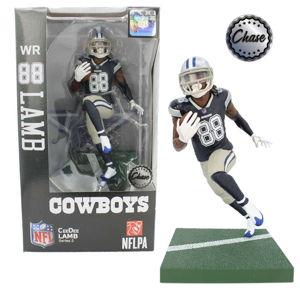 NFL Football Wave 2 CEEDEE LAMB Dallas Cowboys 6 Inch Action Figure CHASE VARIANT - fimurineforall.com