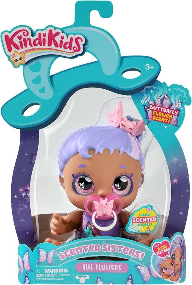 Kindi Kids Season 6 Scented Baby Sister Fifi Flutters 6.5 Inch Doll - fimurineforall.com