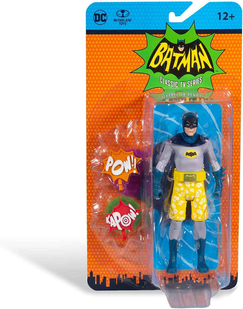 Batman Retro 66 Classics TV Series 1960s Wave 2 Batman Swim Shorts 6 Inch Action Figure
