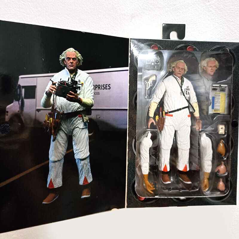 Back to The Future Doc Emmett Brown (1985) Hazmat Suit Ultimate 7 Inch Action Figure