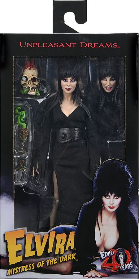Elvira Mistress of the Dark 8 Inch Clothed Action Figure - fimurineforall.com