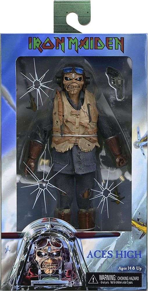 Iron Maiden Ace High Eddie 8 Inch Clothed Action Figure - fimurineforall.com