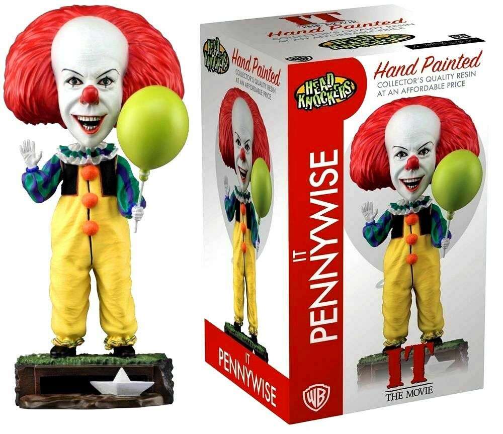 Head knockers IT 1990 Movie Pennywise 8 Inch Bobble Head Headknockers - fimurineforall.com