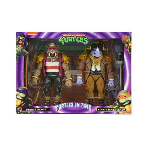 Teenage Mutant Ninja Turtles in TIME Pirate Bebop & Rocksteady 7 Inch Action Figure 2-Pack - fimurineforall.com
