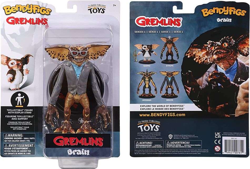 BendyFigs Gremlins Movie 7 Inch Figure - Brain - fimurineforall.com