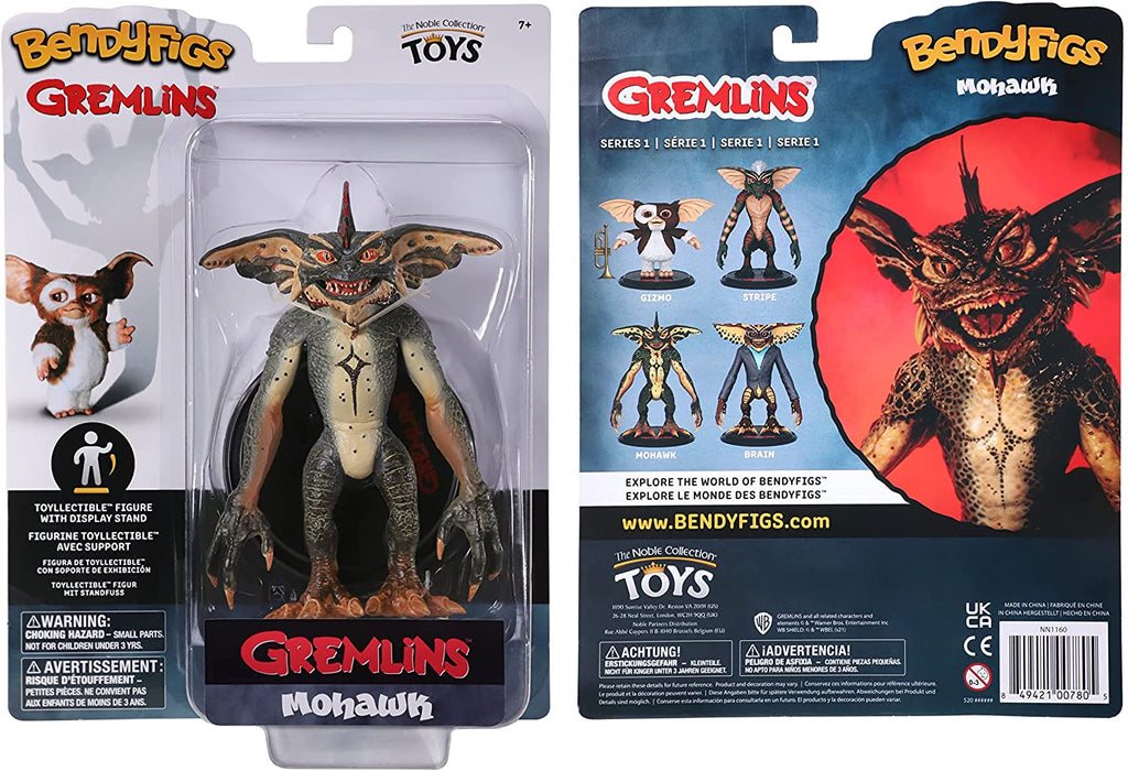 BendyFigs Gremlins Movie 7 Inch Figure - Mohawk - fimurineforall.com