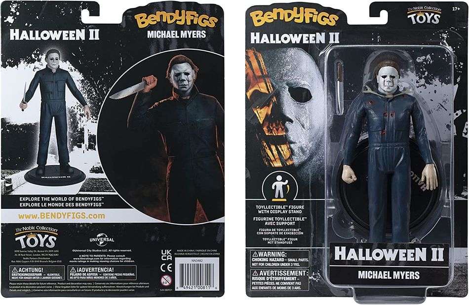 BendyFigs Horror Halloween 2 Movie 7 Inch Figure - Michael Myers - fimurineforall.com