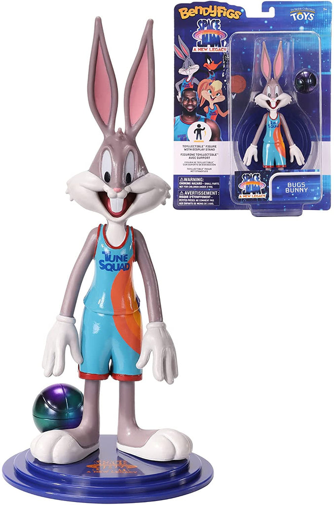 BendyFigs Space Jam A New Legacy 7 Inch Figure - Bugs Bunny - fimurineforall.com