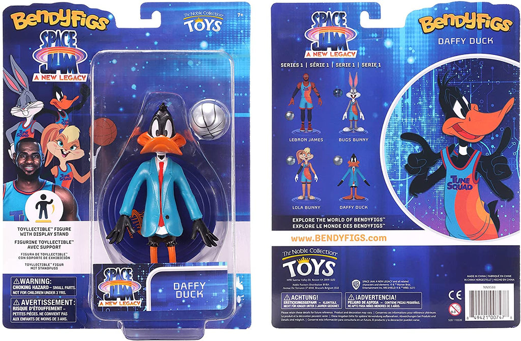 BendyFigs Space Jam A New Legacy 7 Inch Figure - Daffy Duck - fimurineforall.com