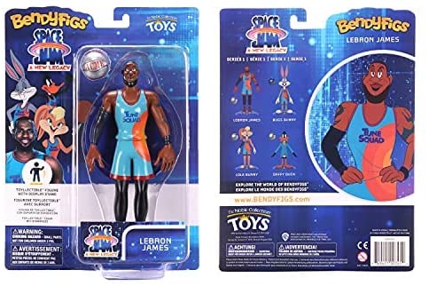 BendyFigs Space Jam A New Legacy 7 Inch Figure - Lebron James - fimurineforall.com