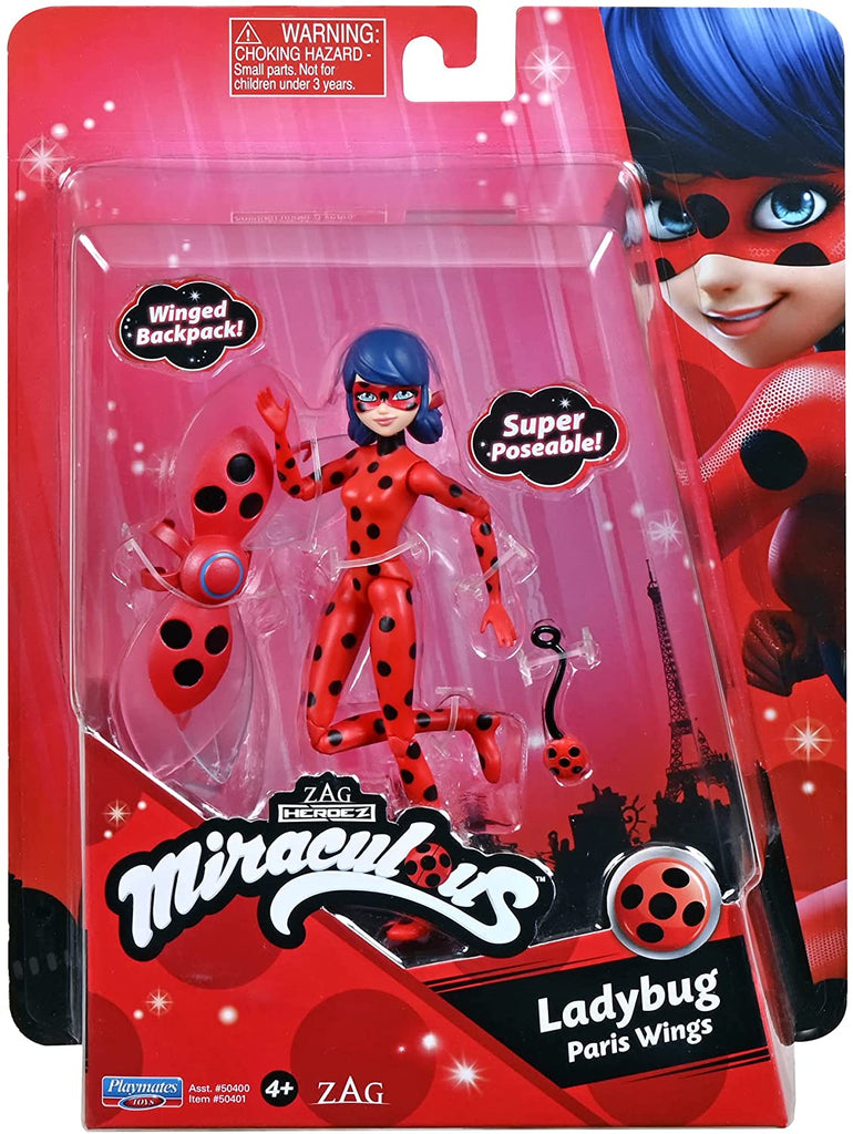 Miraculous Ladybug Paris Wings 5 Inch Doll Playmates Toys - fimurineforall.com