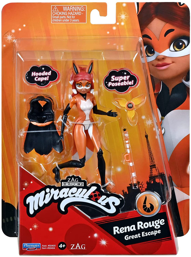 Miraculous Ladybug Rena Rouge Great Escape 5 Inch Doll Playmates Toys - fimurineforall.com