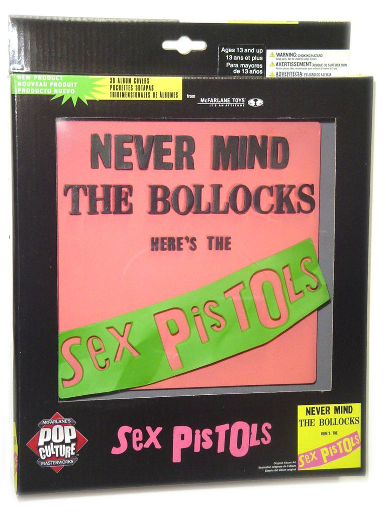 3D Album Cover Wall Art - Sex Pistols (Never Mind the Bullocks) Pink version - fimurineforall.com