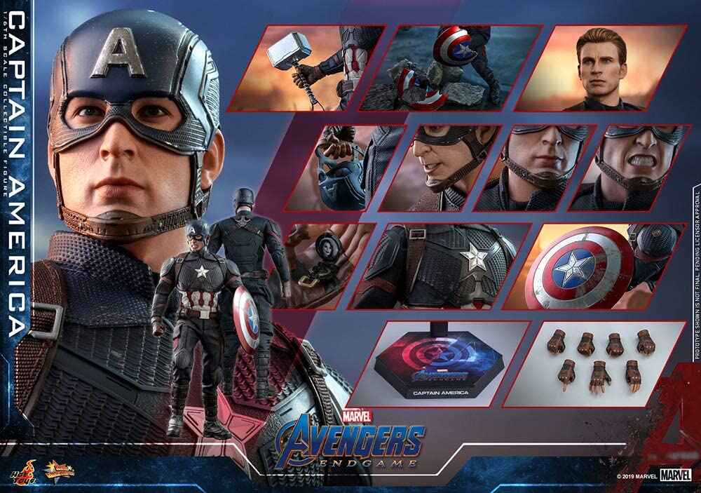 The Avengers 4 (Endgame) Captain America 12 Inch 1/6 Scale Figure 904685 MMS536