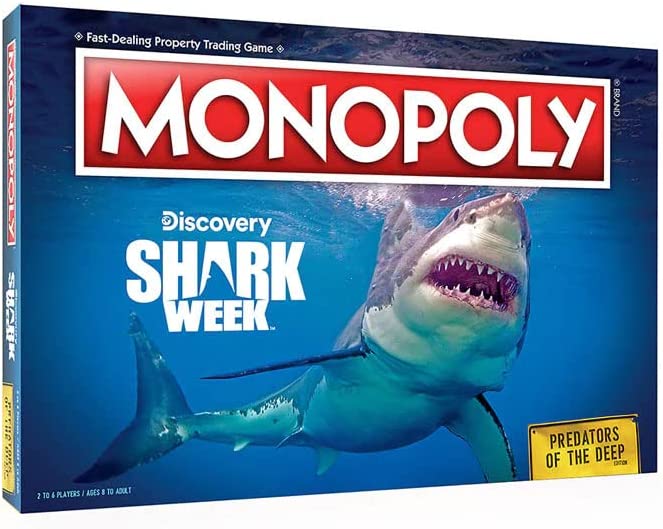 Monopoly Shark Week Predators of The Deep Edition Board Game - fimurineforall.com