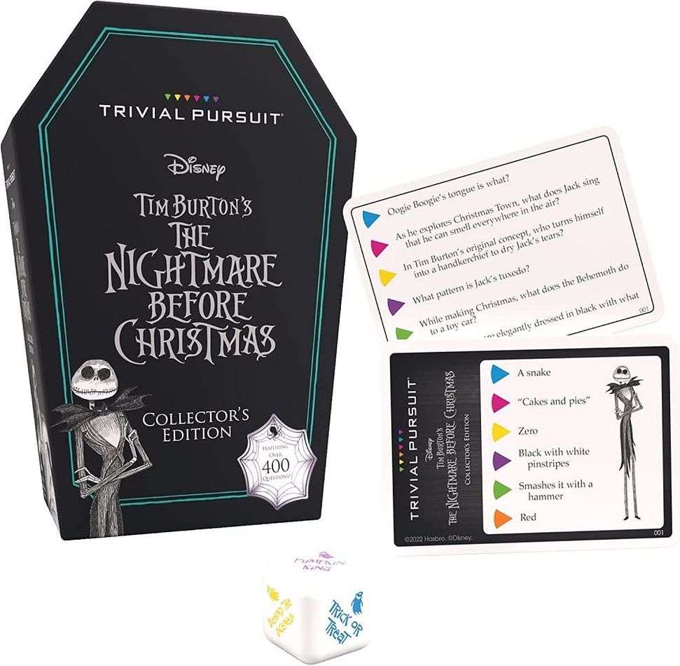 Trivial Pursuit Disney The Nightmare Before Christmas Collectors Edition 420 Trivia Questions Card Game - fimurineforall.com